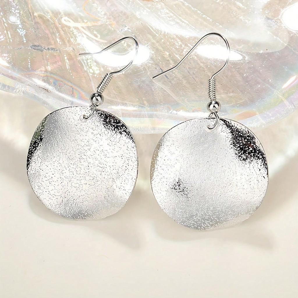 Round Drop Earrings