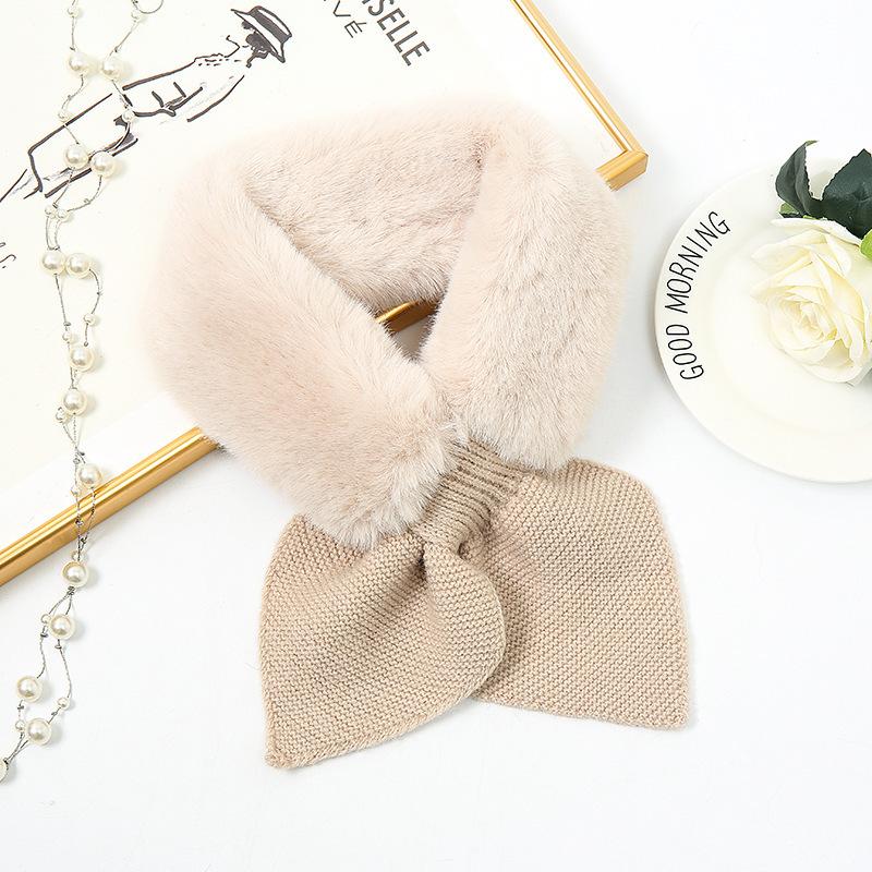 1Pc Scarf Female Winter Korean Version Female Plush Sweet Thickened Warm Autumn And Winter Student Scarf Versatile