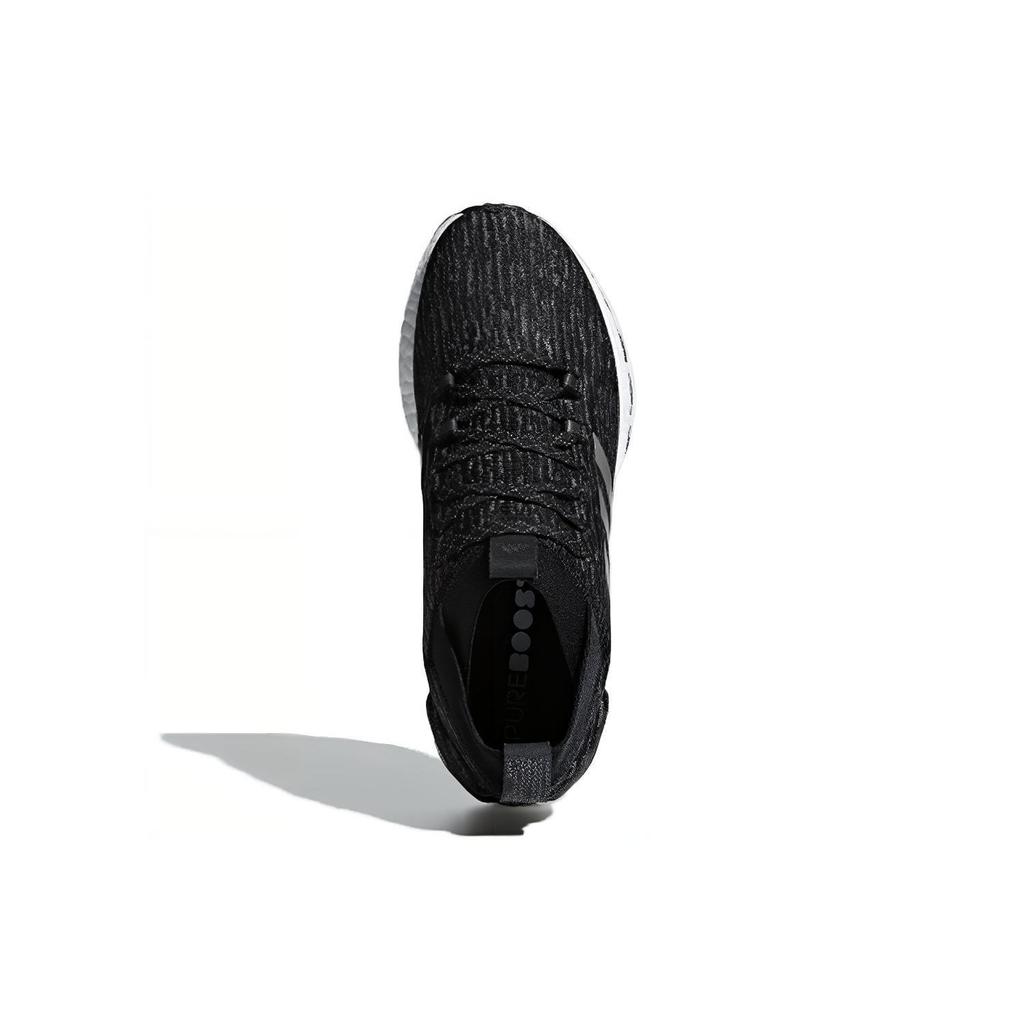 adidas Pure Boost Comfortable Fabric Non-Slip Breathable Low-Top Marathon Running Shoes Unisex Sneaker Black Gray G26429