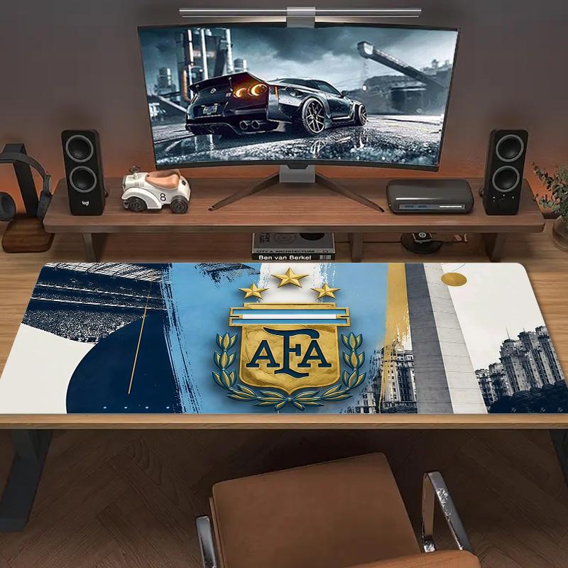 Argentina National Football Team Print  Cushion Non-slip Laptop Tablet Big Mousepad XXL Mat Mini PC Playmat With Lock Edge