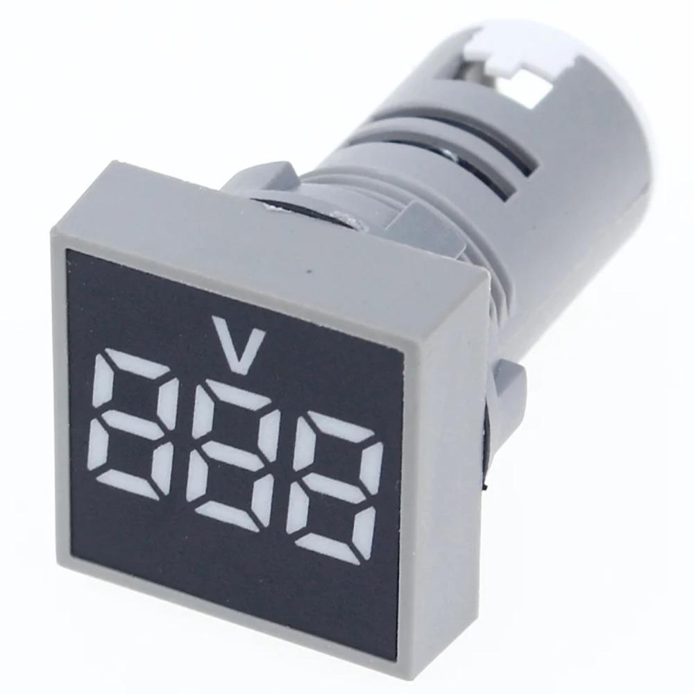 60-500V AC Digital Voltage Meter Indicator Light Square Panel Meter Panel LED Voltmeter