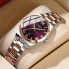 CURREN 9095 Women's Steel Strap Watch, Fashionable and Simple Women's Watch, Women's Watch with Calendar