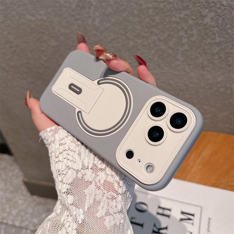 Magnetic Silicone Drop-Proof Phone Case for iPhone 14/15/16 Pro Max