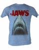 Jaws Stressed Out Light Blue Heather Adult T-Shirt
