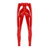 Mens Two Way Zipper Pants Wet Look Patent Leather Skinny Fit Clubwear