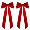 Winter velvet with double bow hair accessories, popular fashion, simple and versatile princess clothing accessories