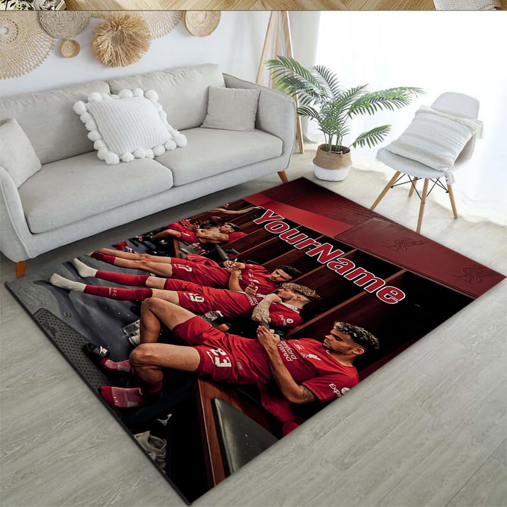 Liverpool Customize Your Name Carpet Suitable for Entryway Outdoor Decorate room Dormitory Antislip Carpet Anime Office Decor