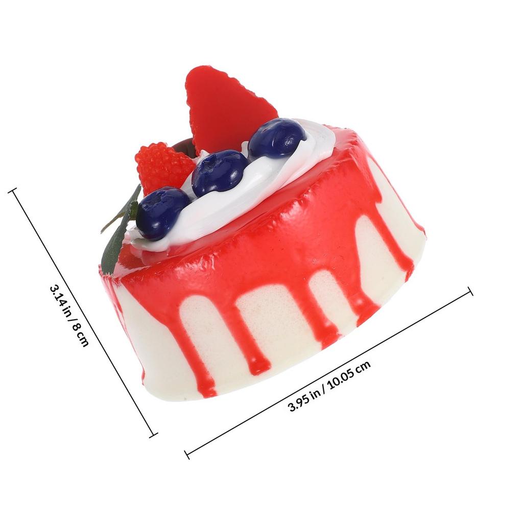 Exquisite Realistic Fake Birthday Cake for Display Photography Props Bakery Cafe Home Decor Wedding Birthday Party Tabletop