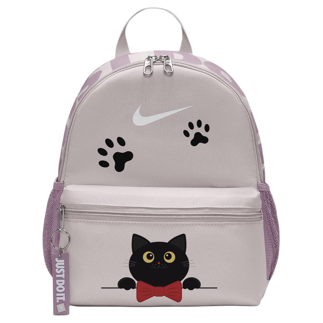 

Nike Bradilia JDI Custom Print Zipper Closure Fabric Backpack Women backpack Gray Purple Red DR6091-019(TEAM378-KAM-X1) Gray Purple Red
