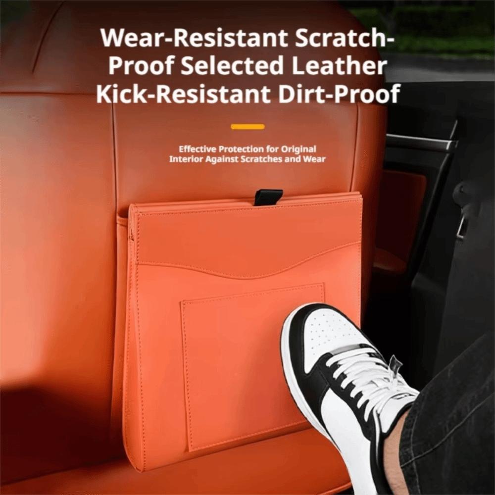 Storage Pocket Magnetic Adsorption Storage Bag Seat Hanging Trash Can  Car Interior Supplies