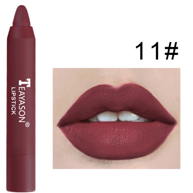 12 Colours Lips Makeup Lipstick Lesk na rty Kosmetická rtěnka s dlouhotrvající hydratací
