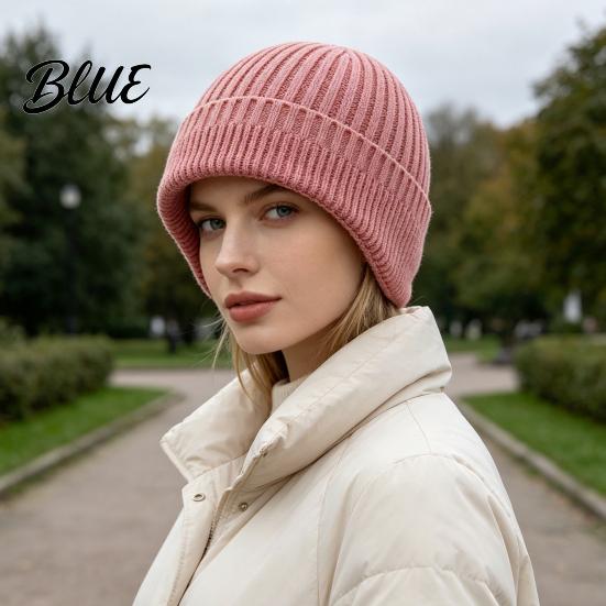 Soft Fleece Lined Thermal Hat Winter Knitted with Ear Flaps for Men Hat Stretchy Unisex Accessory Subzero Temperatures Cap Cold Weather Warm