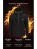Heated Cotton Coat: Smart Electric Hooded Winter Jacket for Men