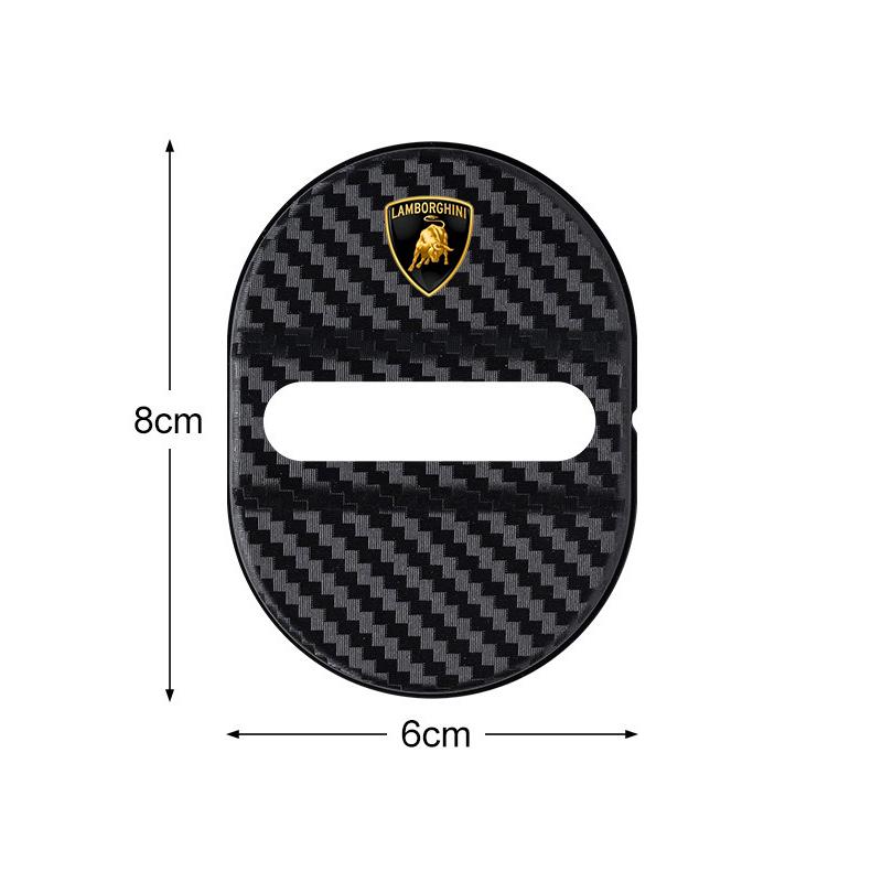 

4pcs ABS Car Door Lock Protective Cover Cushion Anti Rust Sleeve Pad For Lamborghini Urus Huracan Aventador Premium Accessories