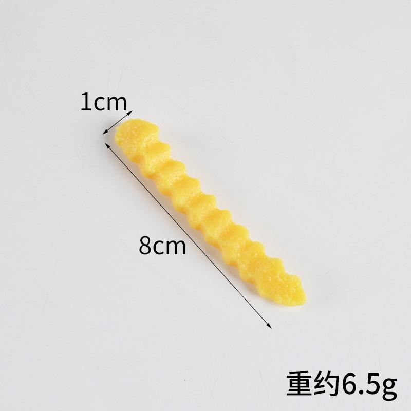 10Pcs Simulation French Fries Wolf Tooth Fries Model Food Model Burger Shop Western Food Display Props Home Decor Fake Potato