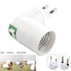 Rotatable LED Fireproof EU US Plug Switch E27 Bulb Base Lamp Holder Converter Socket Adapter