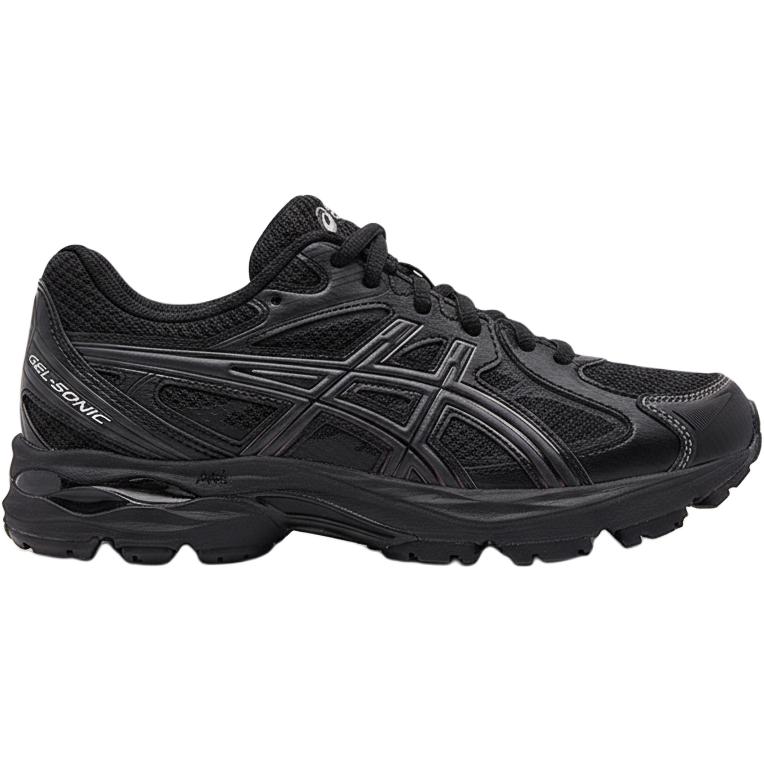 Asics Gel-Sonic Synthetic Leather Fabric Comfortable Sports Fashion Shock Absorption Durable Breathable Support Low Top Running Shoes 1014A370-001
