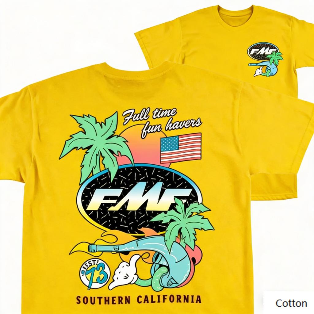 Racing Southern California Double Sided Graphic T Shirt Cotton Unisex Motocross Streetwear Dirt Bike Fan Tee