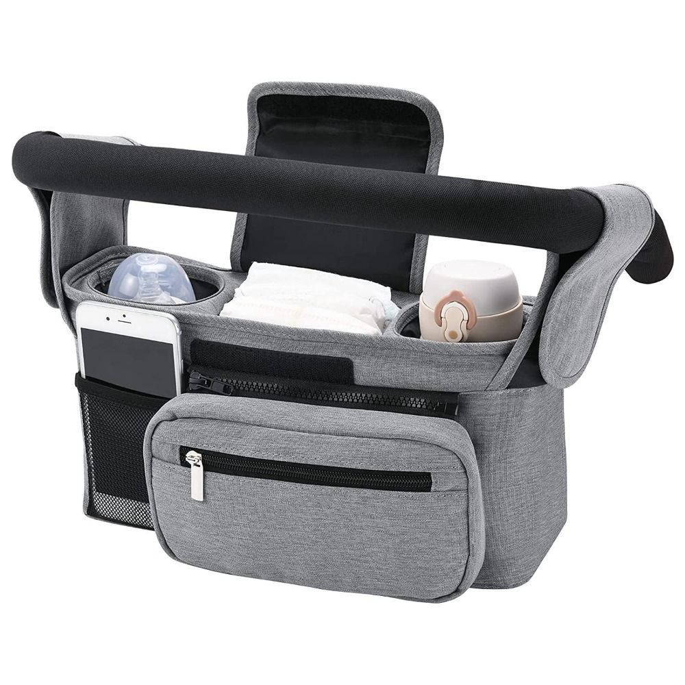 Multi Pocket Baby Stroller Storage Bag Oxford Cloth Pram Diaper Nappy Bags  Outdoor
