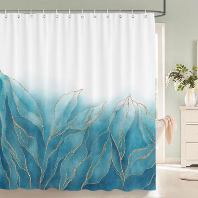 1 Stück Retro Antikes Ägyptisches Muster Duschvorhang Marokkanisches Badezimmer Wasserdicht Polyestergewebe für Badewannen-Dekoration Vorhang