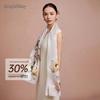 Shanghai Story 100% Mulberry Silk Scarf with Comb Gift Set