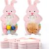 20/10Pcs Easter Rabbit Candy Bags Paper Cookie Candy Box Gift Packing Boxes Birthday Party Decor Supplies Easter Party Decor