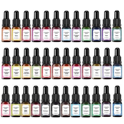 3PCS/Set 10ml Candle Wax Pigment Colorant Non-Toxic With Dropper For DIY Aromatherapy Soap Soy Candles Wax Making Supplies