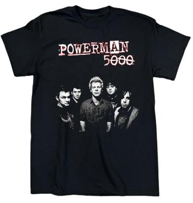 Retro Powerman 5000 Band Members Heavy Cotton Black S-5XL T Shirt TT237 Unisex T-Shirt