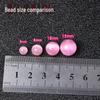 Cat's Eye Loose Beads: Powder White, Yellow, Red, Blue Round Beads for Handmade DIY Bracelets and Weaving Accessories.