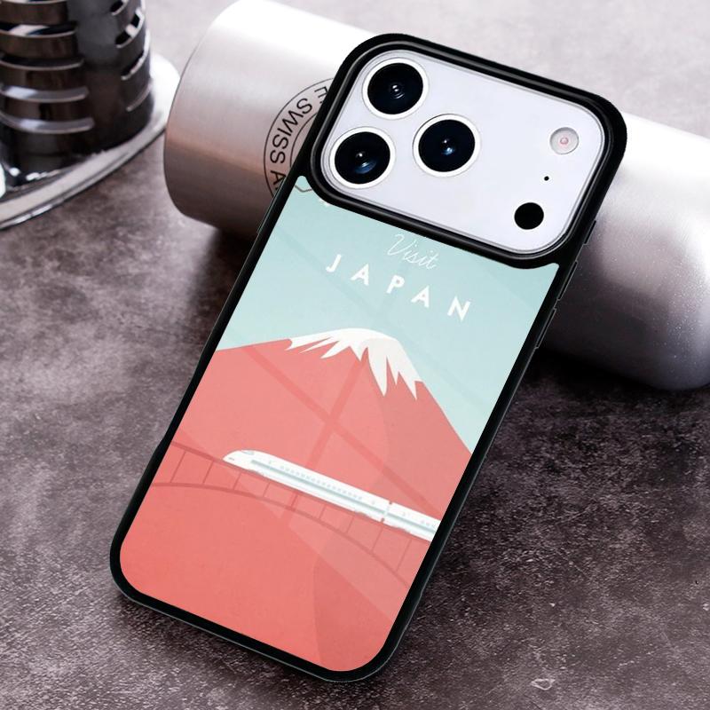 Japanese art Mount Fuji Phone Case for iPhone 17 16 15 Pro Max Air 14 13 12 11 Plus Shockproof Cover