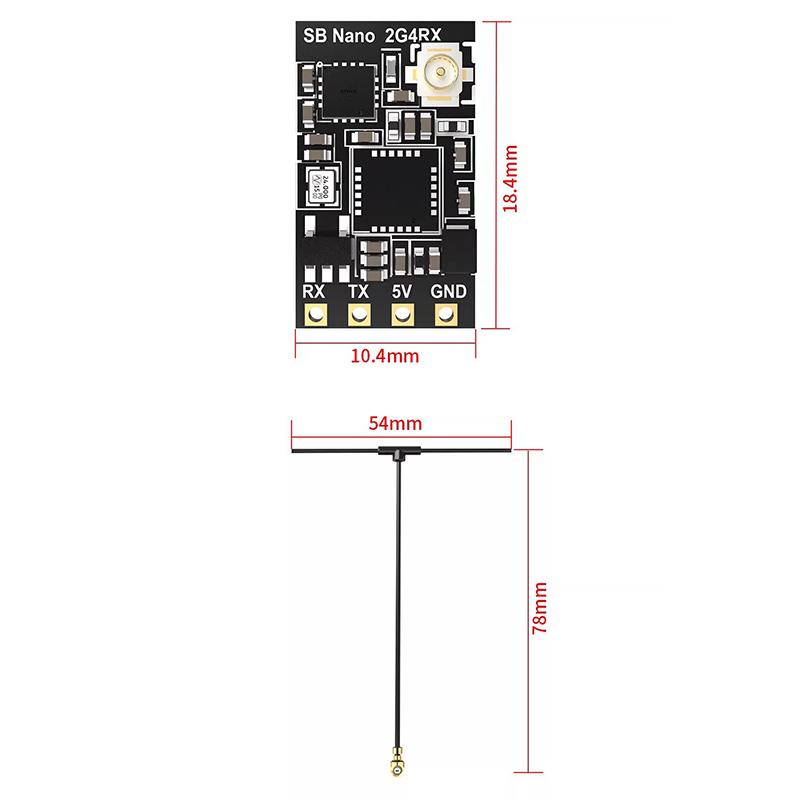 Speedybee Elrs-2G4-Rx Receiver Nano 2.4G Expresslrs Elrs Receiver For Fpv Freestyle Long Range Drones Diy Parts