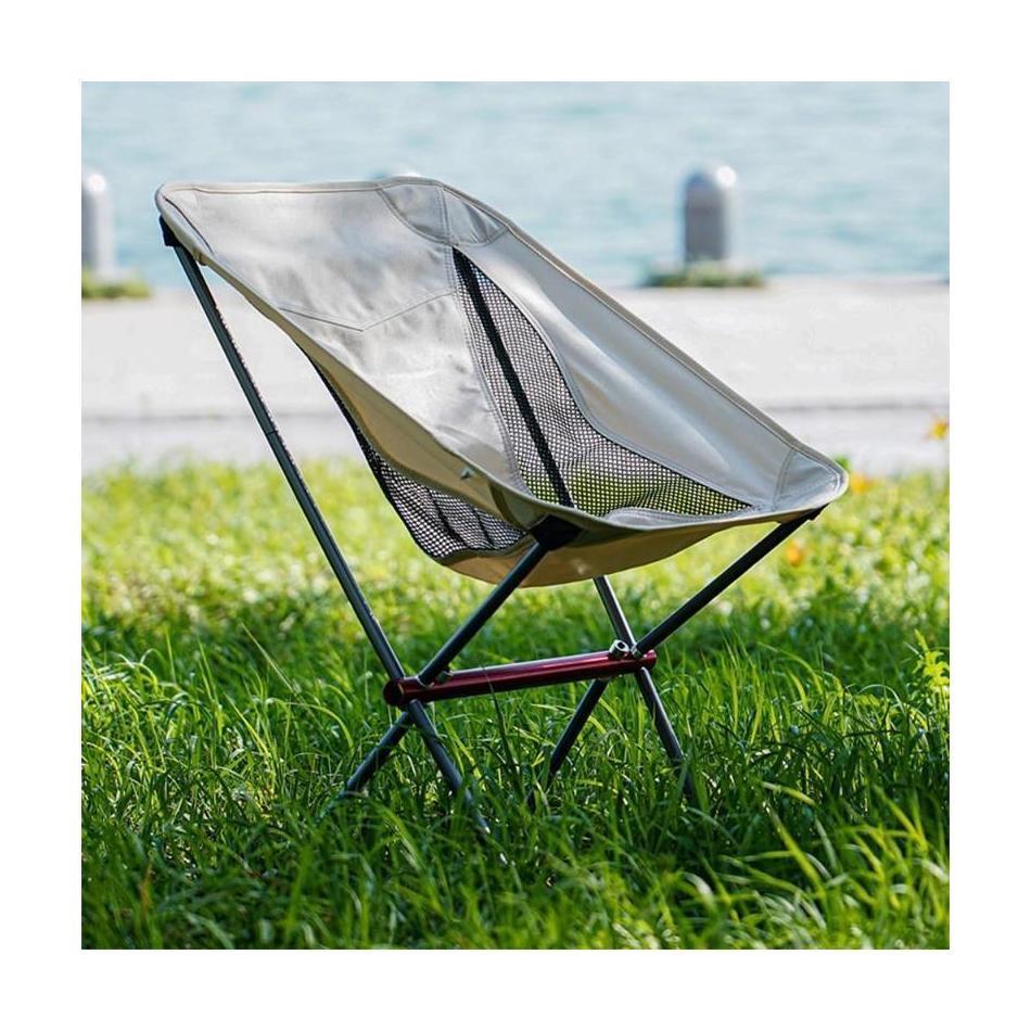 Wholesale 1 Pcs Outdoor Hiking Fishing Backpacking Full-Aluminum Frame Folding Camping Chair Compact And Portable With Carry Bag