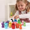 Kids' Educational Color Sorting and Cup Stacking Game for Hand-Eye Coordination