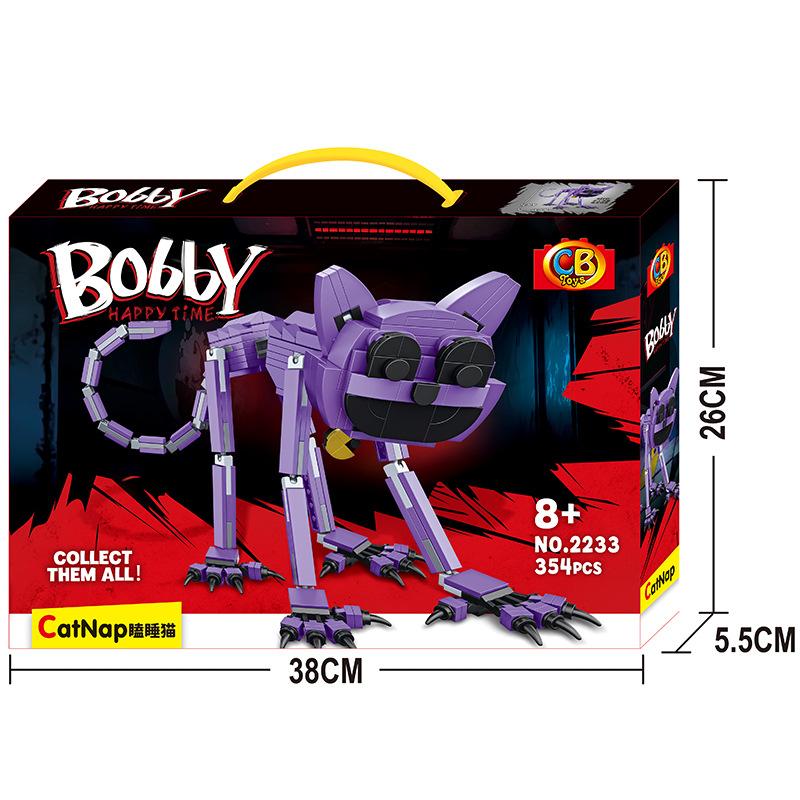 Poppy Playtime 3 Stavebnice Smiling Critters Hračka Velká modrá kočka Spící kočka Dětské vzdělávací puzzle Model