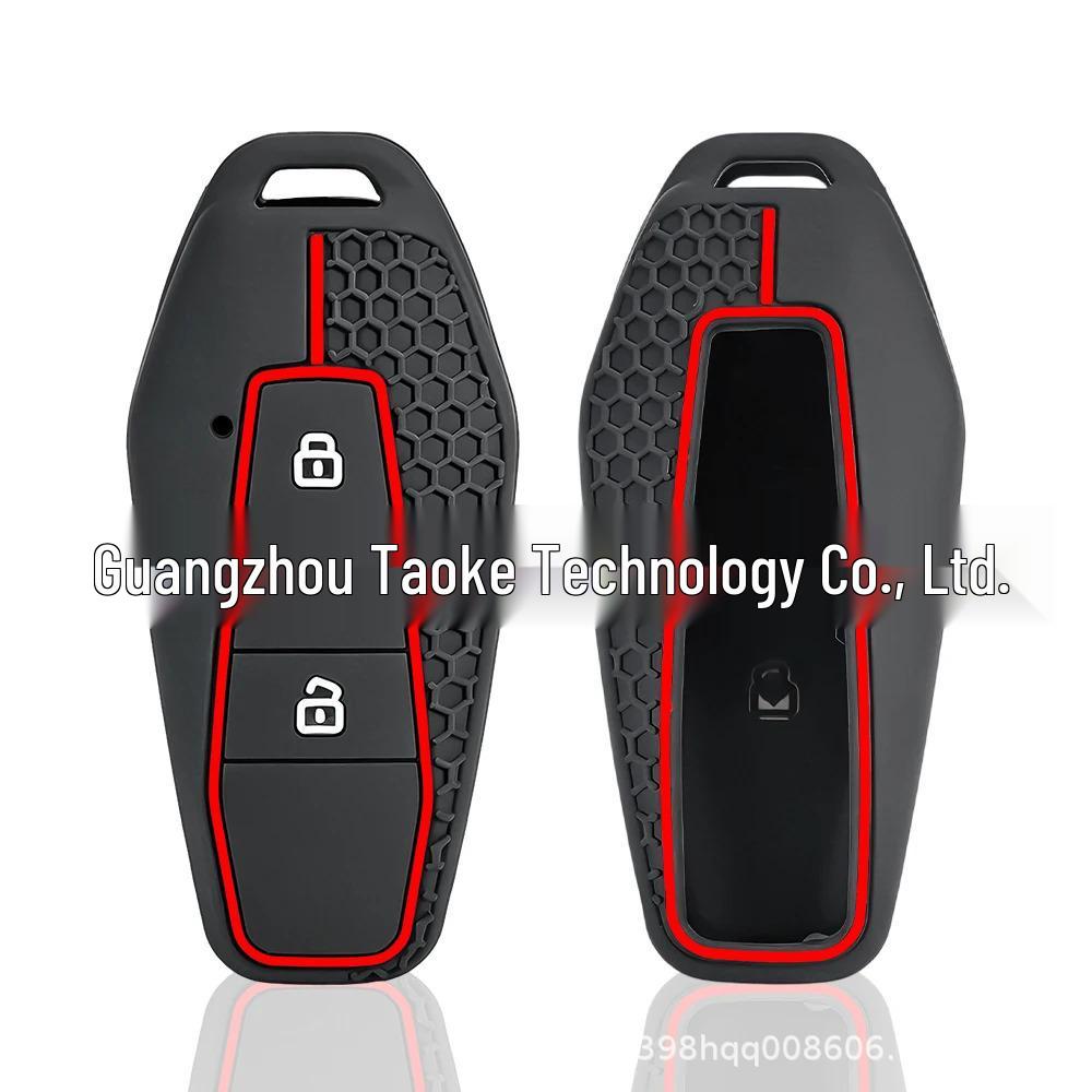 Chery ICAR03 3-Button Remote Key Silicone Cover with Honeycomb Texture
