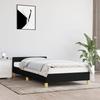 VidaXL Bed Frames with Headboard Slat Base Upholstered Bed Slat Frame Single Bed Adult Bedroom Interior Black 347393