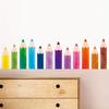 1 Satz 24 Aquarellstift Deko-Aufkleber Geeignet für Klassenzimmer, Schlafzimmer, Glasfenster Deko-Aufkleber Scrapbooking
