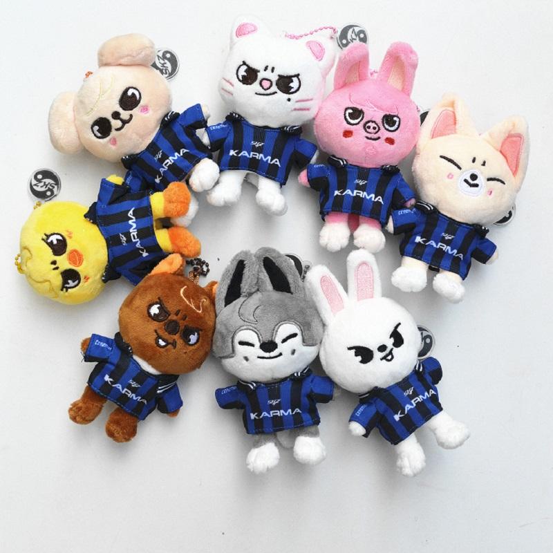 Plush Doll Keychain for Stray Children KARMA Cartoon Plush Animal Children Couple Fan Gift Pack Pendant Keychain