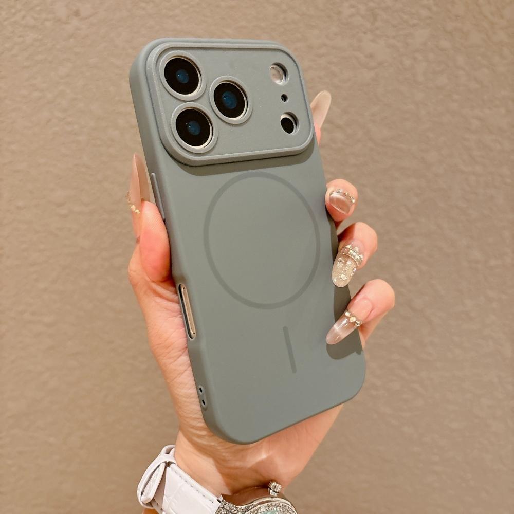 Matte For Magsafe Magnetic Phone Case For iPhone 17 16 15 14 13 Pro Max Full Soft Bumper Wireless Charge Skin Feel Cover