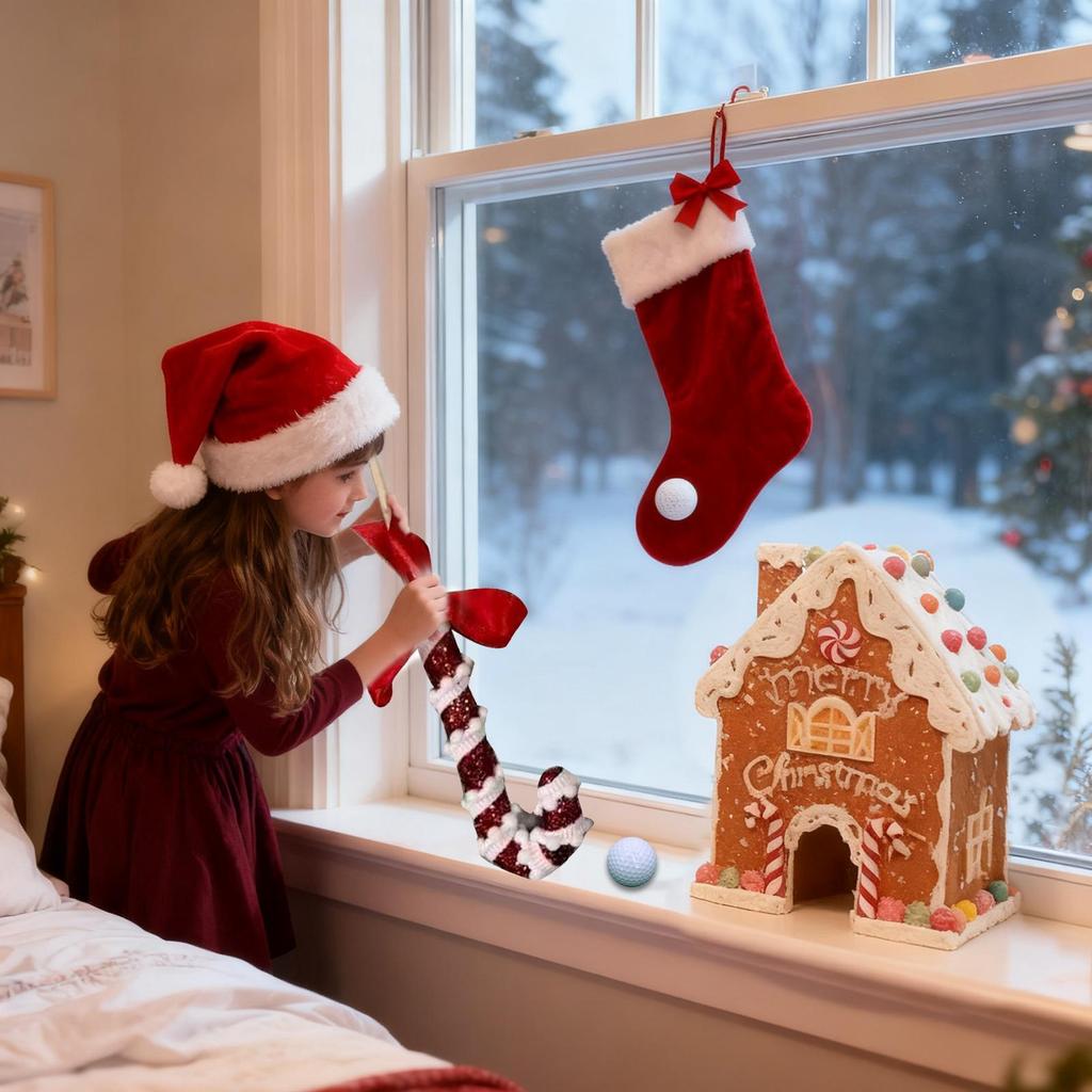 Indoor Golf Game Supplies Mini Toy Gingerbread Christmas Party Golf Games For Holiday Party Gatherings Home Decorations