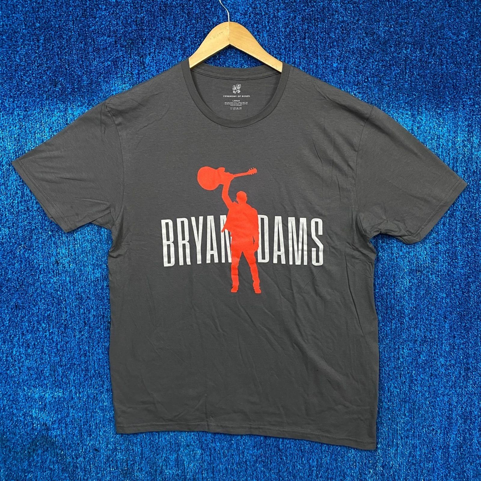 Bryan Adams Classics Album Cover Art World Tour Dates Tee L XL