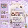School bag for primary school students, large-capacity burden reduction and decompression backpack--grade cartoon spine protection backpack