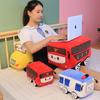 Cartoon Plush Bus Toy Pillow for Kids