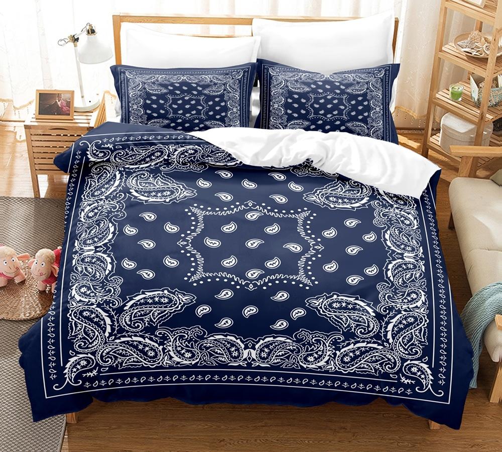 

Роскошный 3D-принт «пейсли» бандана пододеяльник размер «queen» и «king» детские комплекты постельного белья домашний текстиль набор из 3 предметов с 2 наволочками EU Single(135x200cm)