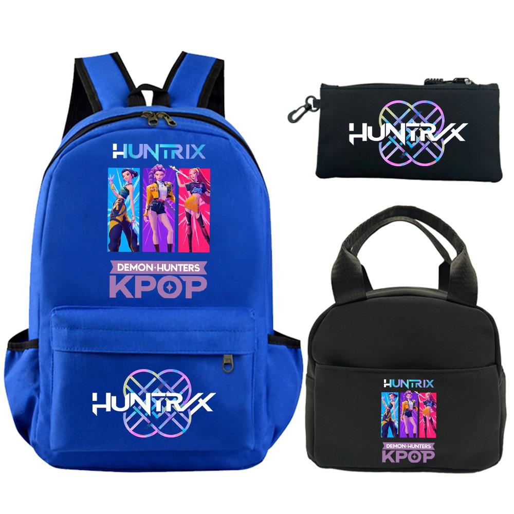 3-teiliges/Set Rucksack mit Cartoon-Print, mit Umhängetasche und Federmäppchen für Teenager, Schüler, Jungen, Mädchen, Schultasche, große Kapazität, wasserdicht, Buchrucksack, Kindergeschenk