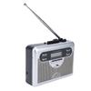 Cassette Player AM FM Radio Retro Cassette Tape Player Recorder with Digital Clock Timer Built In Mic Speaker Battery Operated Or   Powered