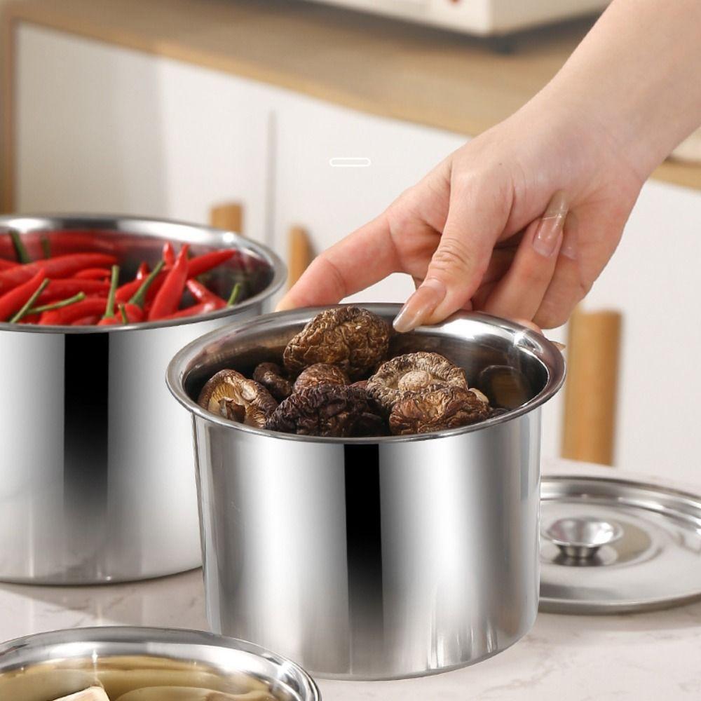 Portable Stainless Steel Flavor Cup 201 Stainless Steel Stainless Steel Box Seasoning Tank