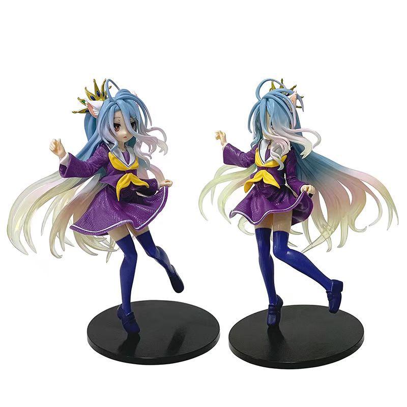 Anime NGNL No Game No Life White "19CM Figure Anime Shiro PVC Anime Action Figures Model Collection Ornament Anime Toy Gift