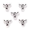 10pcs Cartoon Silicone Animal Design Food Grade Focal Teether Beads Baby Chew Toy Teething Necklace DIY Nursing Jewelry Making