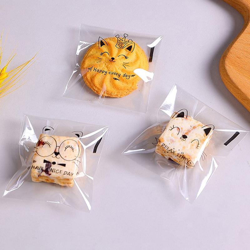 Lot de 100 sachets à pain adhésifs pour enfants, sachets à sandwichs, sachets à pain, sachets à sandwichs ...
